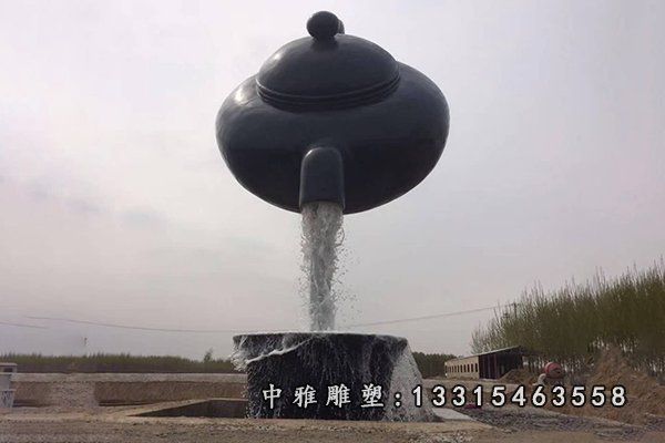 铜雕景观茶壶
