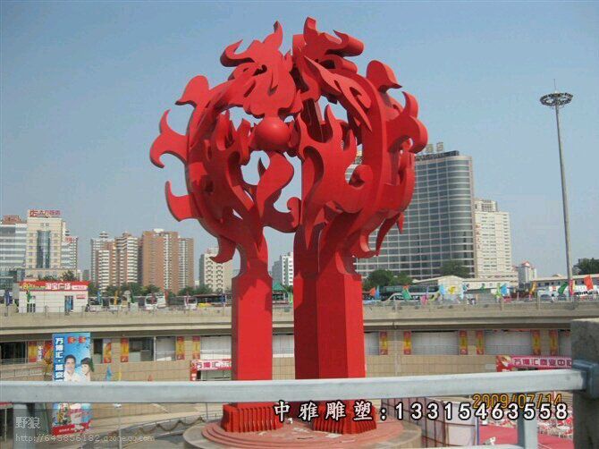不锈钢景观大树雕塑