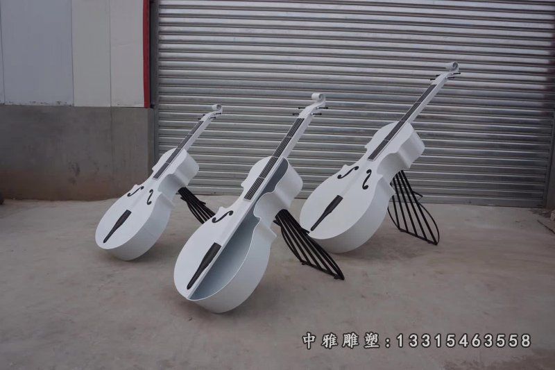 小提琴不锈钢雕塑