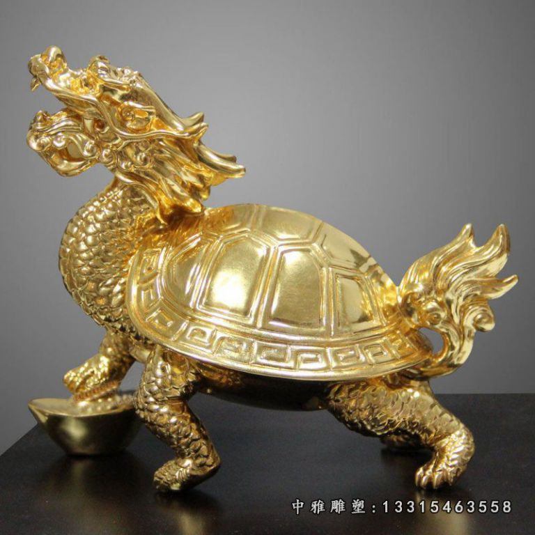 招财铜雕动物龙龟