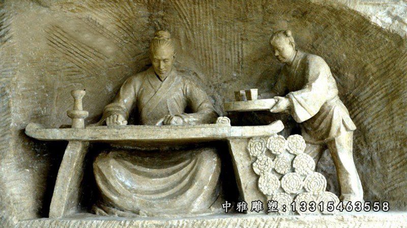 石雕医圣张仲景