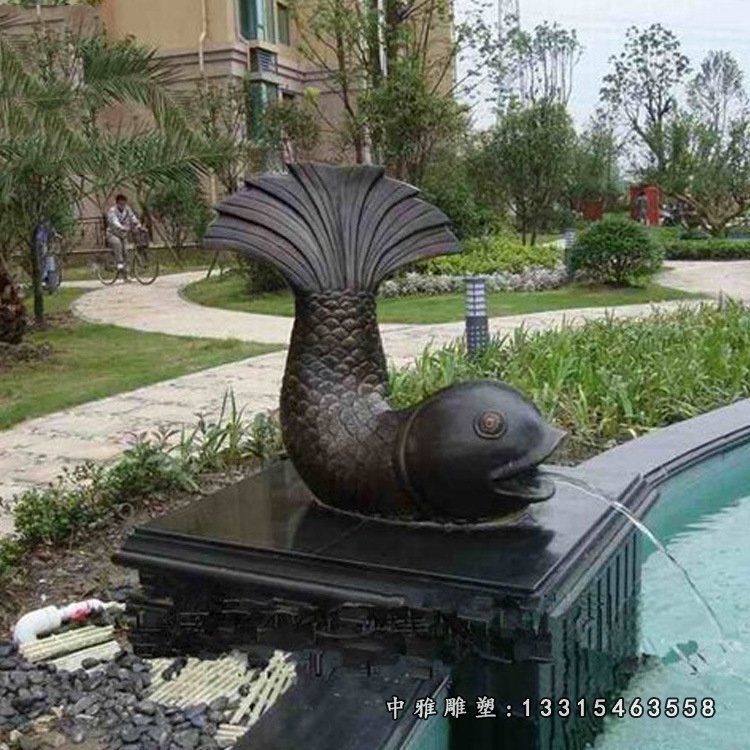 小区铜雕鱼雕塑