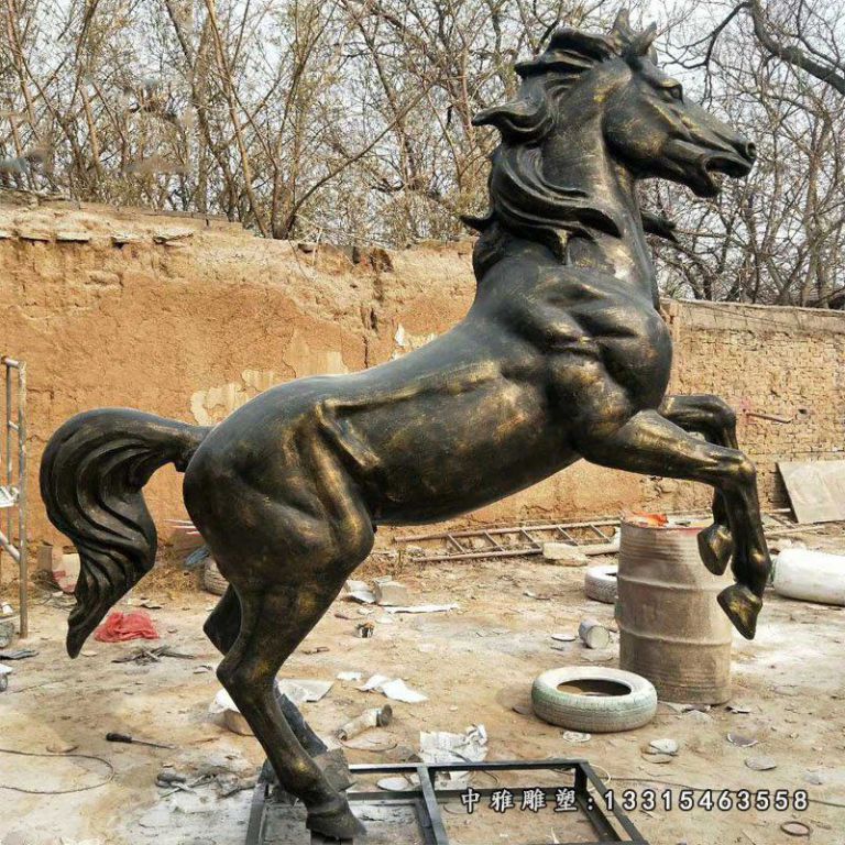 铜雕十二生肖马摆件