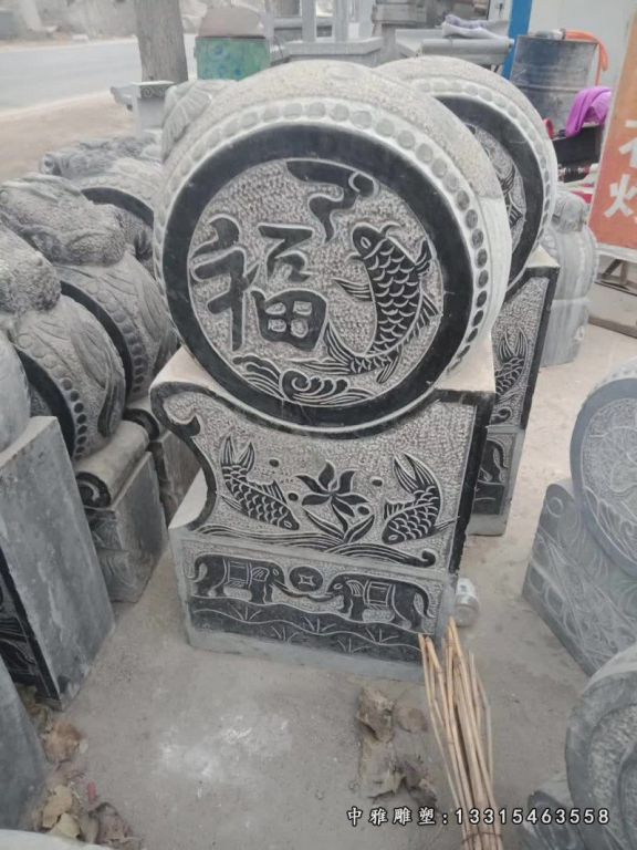 宅门石雕抱鼓石