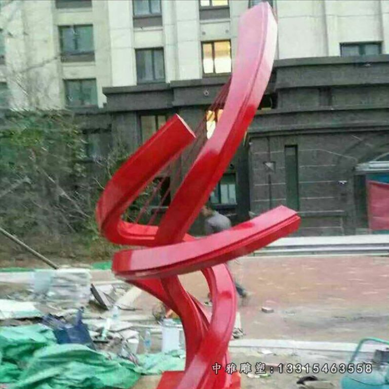 不锈钢景观飘带摆件