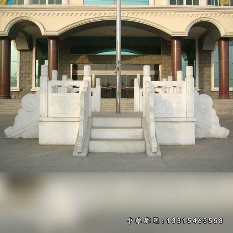 石雕汉白玉升旗台