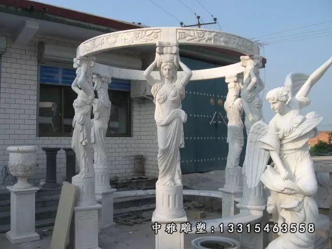 石雕汉白玉景观凉亭