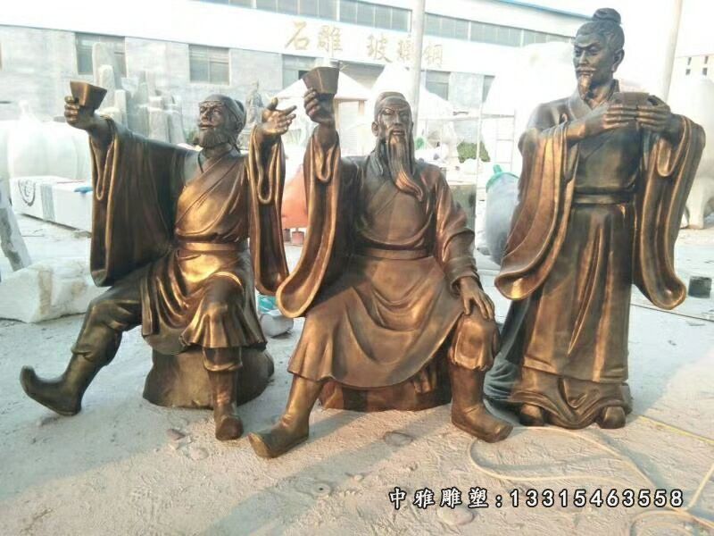 广场铜雕杜康