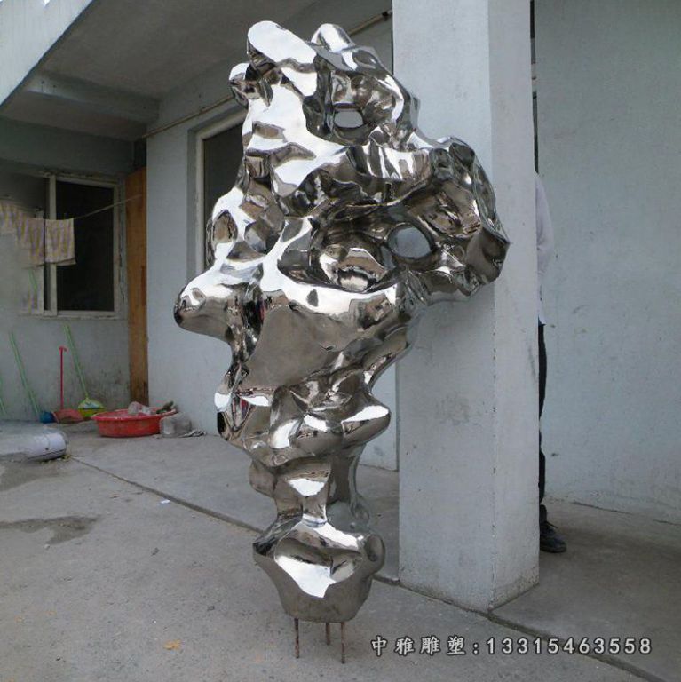 不锈钢抽象雕塑，抽象造型雕塑
