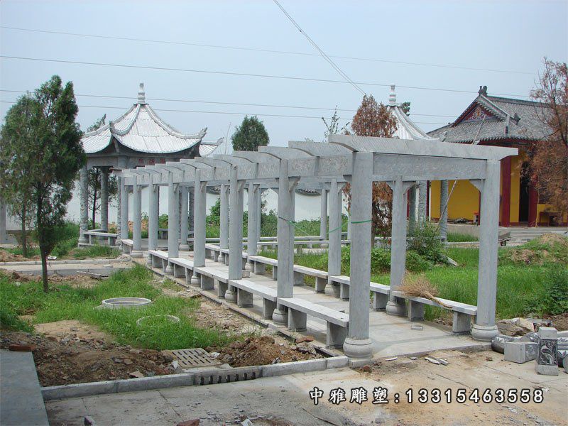 石雕小区长廊景观