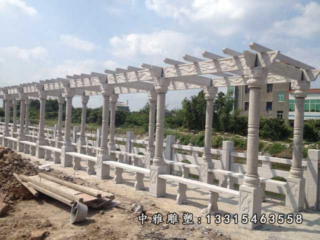 石雕简易长廊