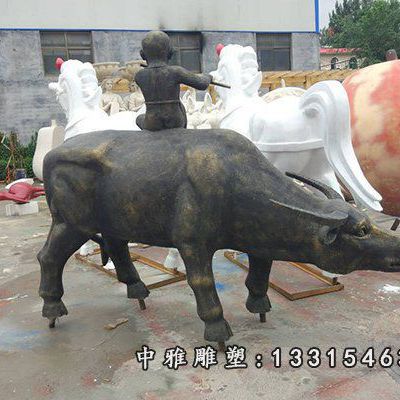 铜雕牧童雕塑