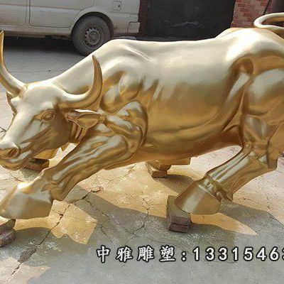 广场铜雕牛雕塑