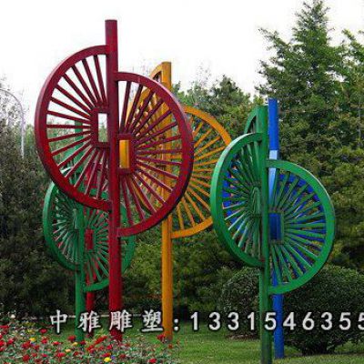 不锈钢广场风车雕塑