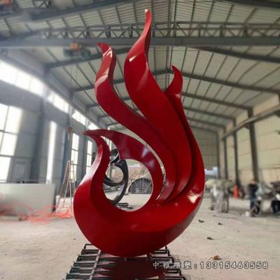 不锈钢抽象凤凰雕塑