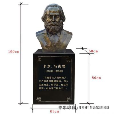 铜雕名人马克思