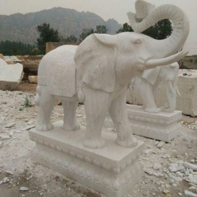吉祥如意石雕大象