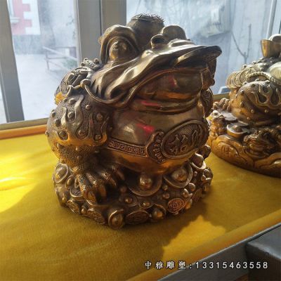招财铜雕金蟾动物
