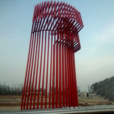 大型不锈钢管雕塑