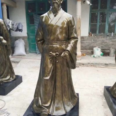 古代人物铜雕李时珍