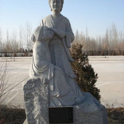 石雕孝道主题人物