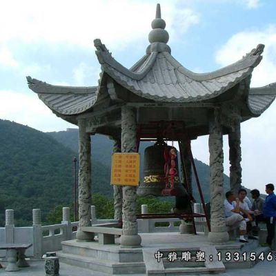 石雕寺庙凉亭