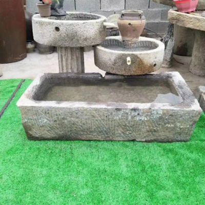 石雕庭院流水池