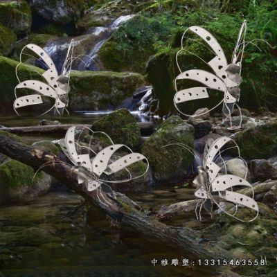 不锈钢蝴蝶动物雕塑