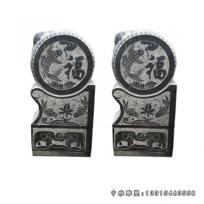 仿古石雕抱鼓