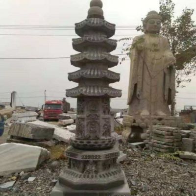 寺庙石雕景观塔