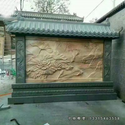 庭院影壁石雕