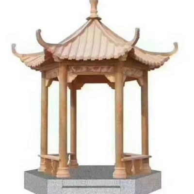 户外石雕凉亭