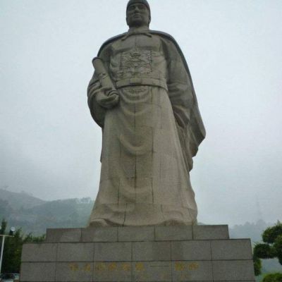 古代人物郑和石雕