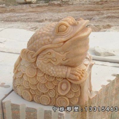石雕招财金蟾