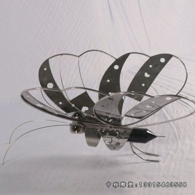 公园蝴蝶不锈钢雕塑