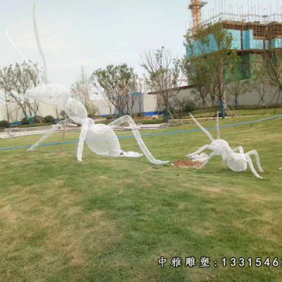 蚂蚁镂空不锈钢雕塑