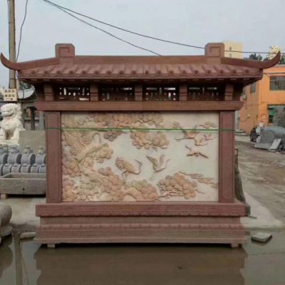 庭院影壁石雕雕塑