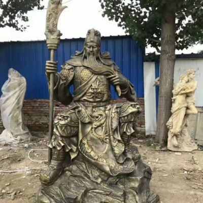 铜雕武财神关公