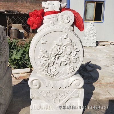 大理石抱鼓石景观雕塑