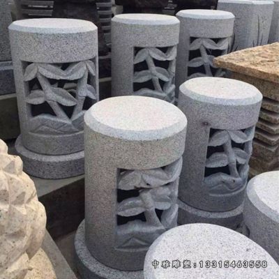 大理石城市石灯雕塑