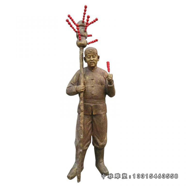 铜雕糖葫芦人物雕塑