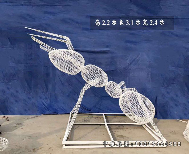 动物蚂蚁不锈钢雕塑