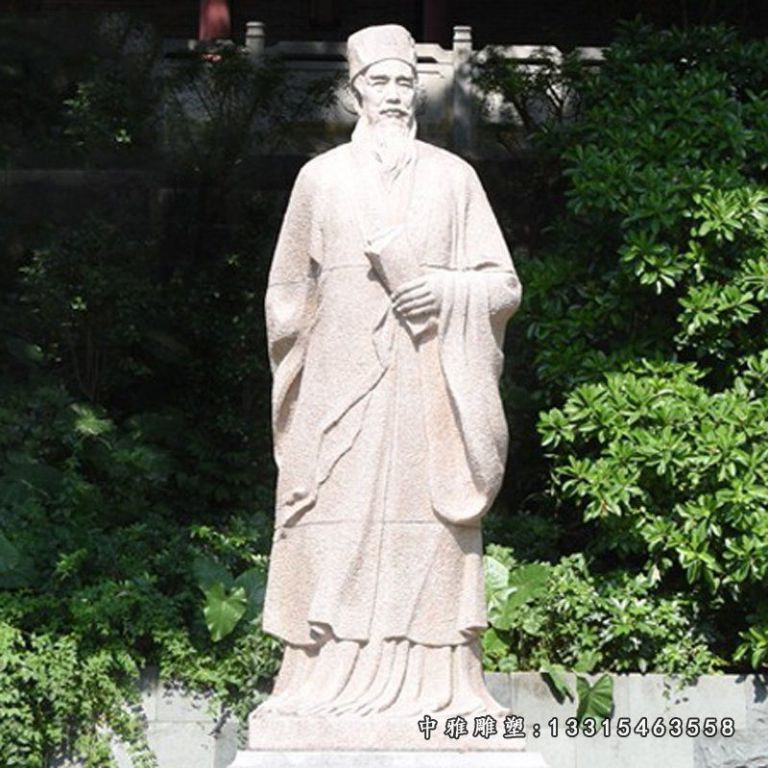 文学家苏轼石雕塑