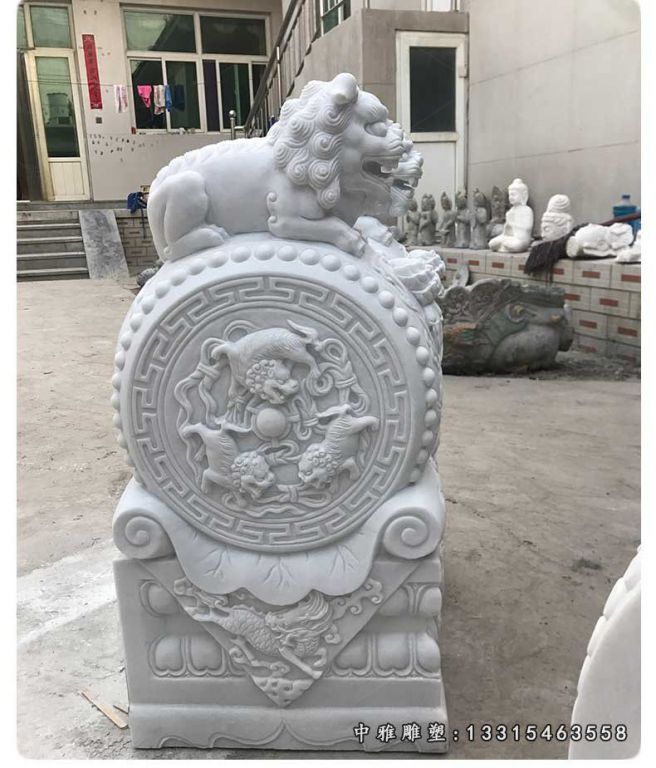 动物石雕抱鼓石雕塑