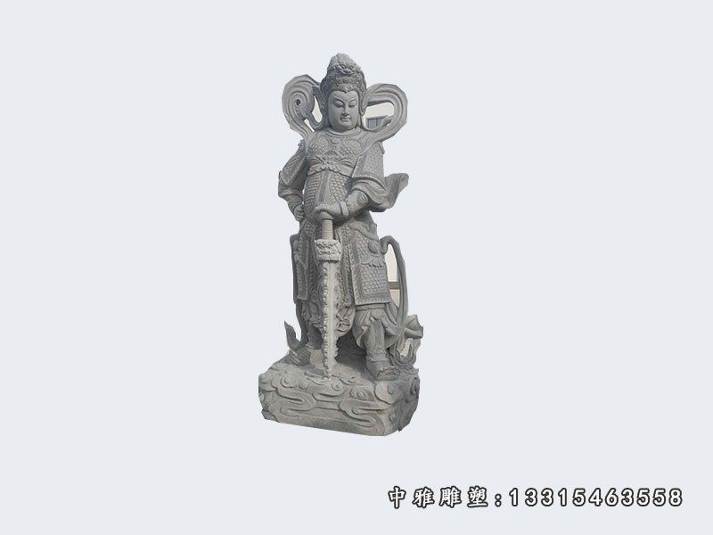 武财神关公石雕雕塑