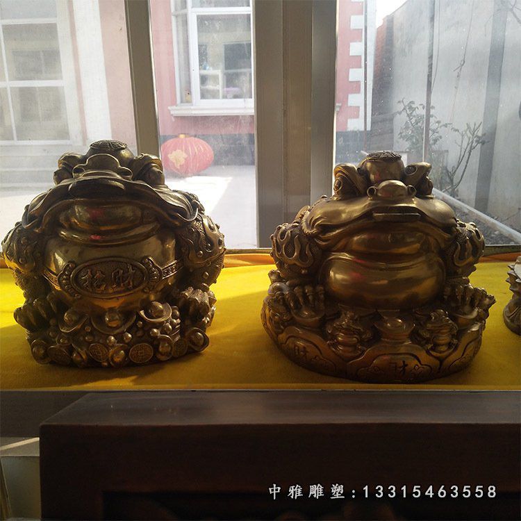 招财金蟾铜雕雕塑