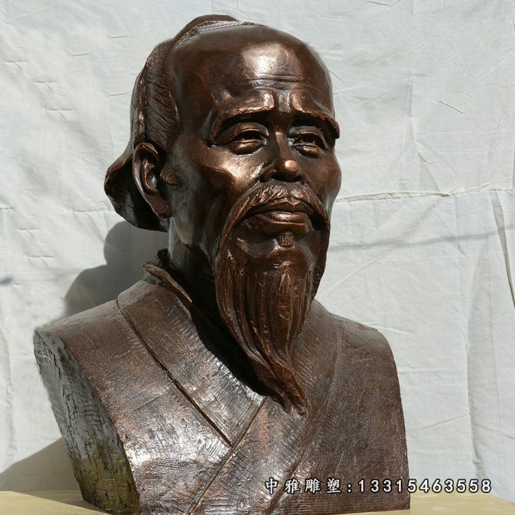 铜雕华佗人物