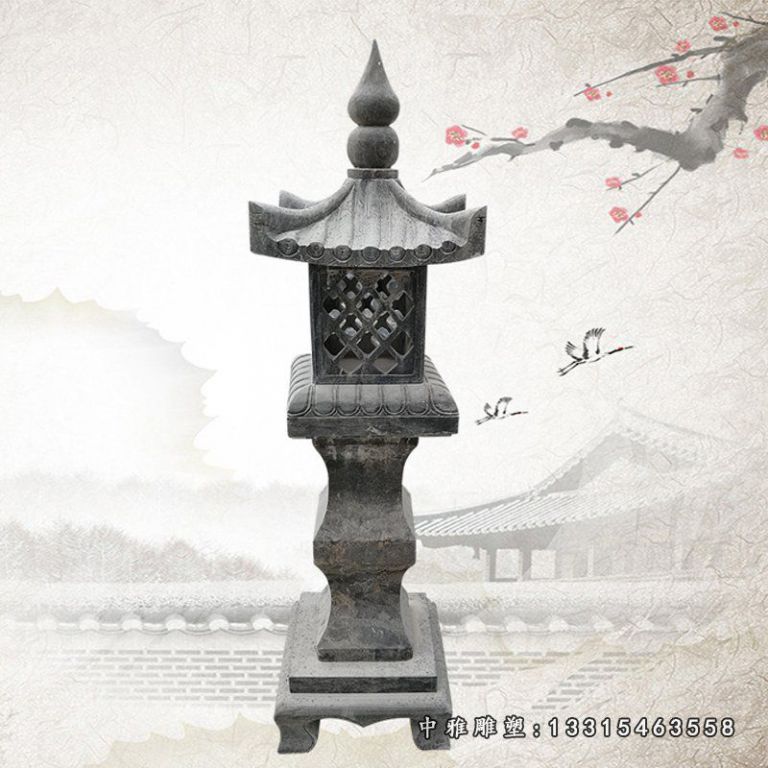 小型景观石灯摆件