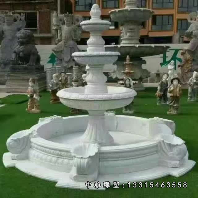 石雕喷泉景观