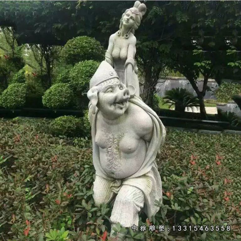 石雕广场人物